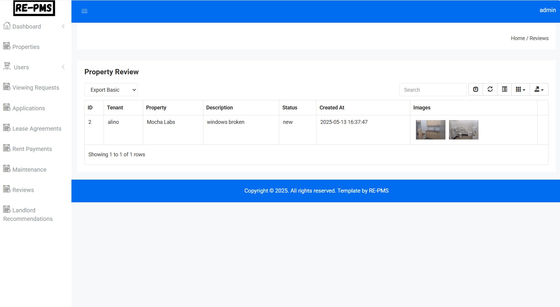 Property Management View